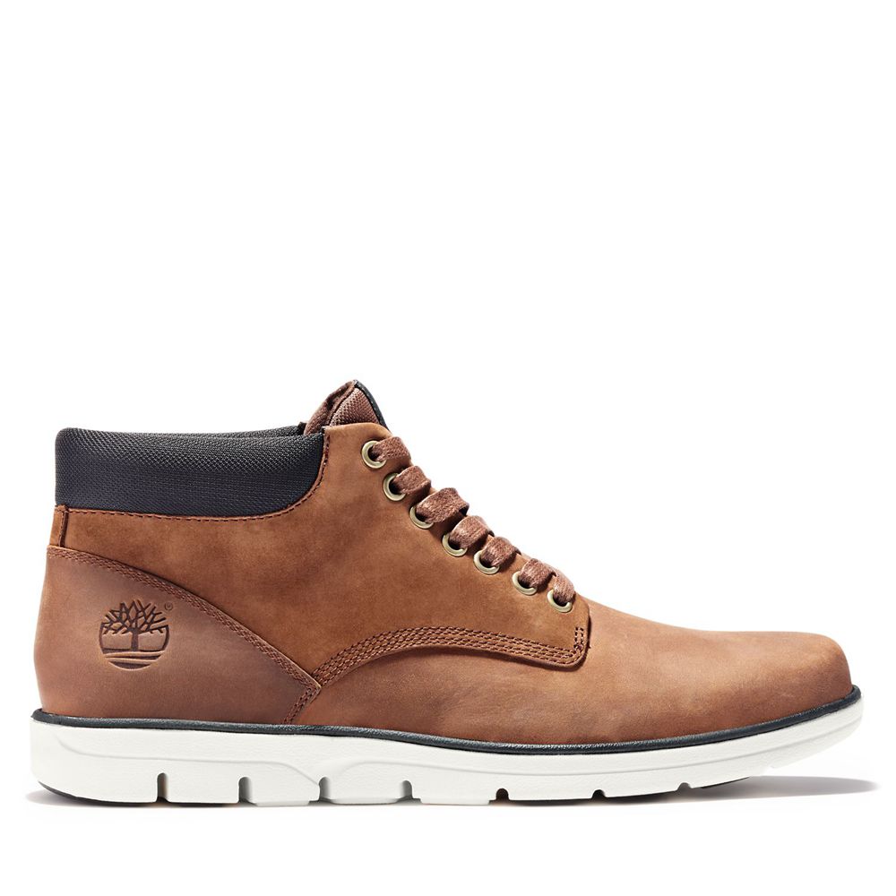 Botas Chukka Masculino - Timberland Bradstreet Couro Sneaker - ZNRHX1084 - Marrom